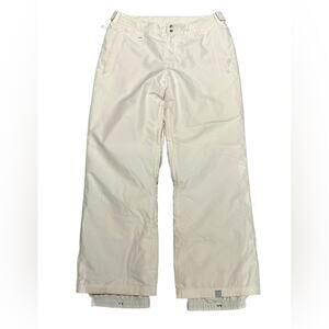 Roxy Women’s XL 38 x 32 White Ski Pants Vented Thighs AdjustableWaist